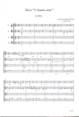 Guillaume Dufay: Missa L'homme arme für gem. Chor: Chœur Mixte A Cappella