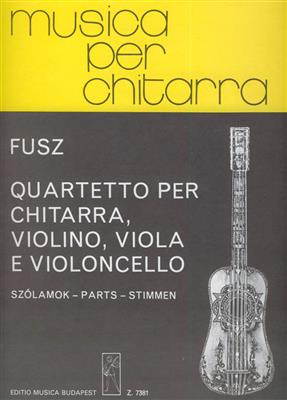 János Fusz: Quartetto op. 1 für Gitarre, Violine, Viola und V: Ensemble de Chambre