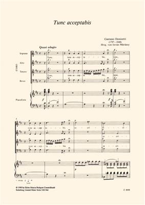 Gaetano Donizetti: Tunc Acceptabis: Chœur Mixte et Ensemble