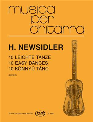 M. Newsidler: 10 leichte Tänze: Solo pour Guitare