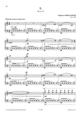 Stephane Vande Ginste: Complete 366' Book XXIX: Solo de Piano