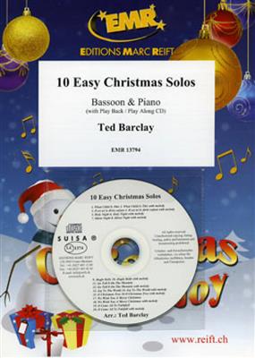 10 Easy Christmas Solos: (Arr. Ted Barclay): Basson et Accomp.