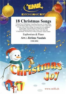 18 Christmas Songs: (Arr. Jérôme Naulais): Baryton ou Euphonium et Accomp.