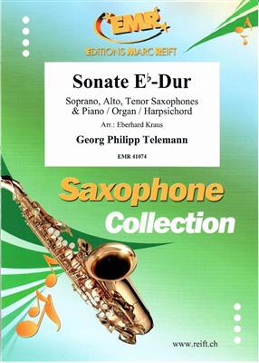 Georg Philipp Telemann: Sonate Eb-Dur: (Arr. Eberhard Kraus): Saxophone