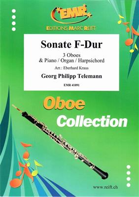 Georg Philipp Telemann: Sonate F-Dur: (Arr. Eberhard Kraus): Hautbois (Ensemble)