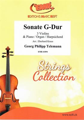 Georg Philipp Telemann: Sonate G-Dur: (Arr. Eberhard Kraus): Violons (Ensemble)