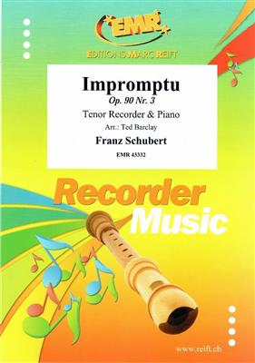 Franz Schubert: Impromptu: (Arr. Ted Barclay): Flûte à Bec Ténor et Accomp.