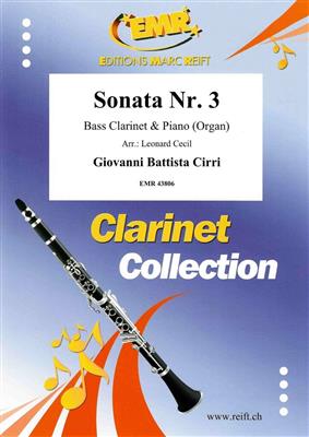 Giovanni Battisa Cirri: Sonata No. 3: (Arr. Leonard Cecil): Clarinette Basse