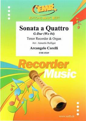 Arcangelo Corelli: Sonata a Quattro: (Arr. Annerös Hulliger): Flûte à Bec Ténor et Accomp.