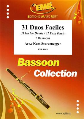 31 Duos Faciles: (Arr. Kurt Sturzenegger): Duo pour Bassons