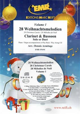 28 Weihnachtsmelodien Vol. 1: (Arr. Dennis Armitage): Duo pour Bois Mixte