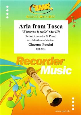 Giacomo Puccini: Aria From Tosca: (Arr. John Glenesk Mortimer): Flûte à Bec Ténor et Accomp.