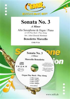 Benedetto Marcello: Sonata No. 3: (Arr. John Glenesk Mortimer): Saxophone Alto et Accomp.