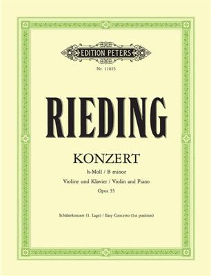Oscar Rieding: Concert B minor Op.35: Violon et Accomp.