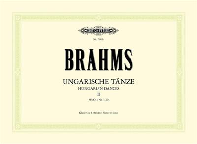Johannes Brahms: Ungarische Tanze II: Piano Quatre Mains