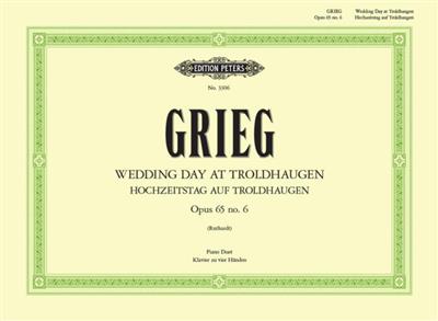 Edvard Grieg: Wedding Day At Troldhaugen Op.65 No.6: Piano Quatre Mains