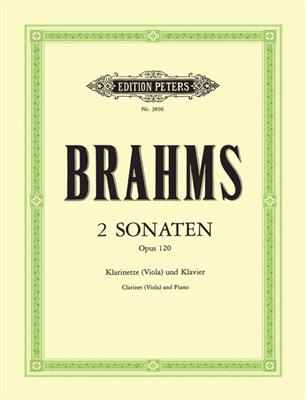 Johannes Brahms: 2 Sonatas For Clarinet or Viola: Clarinette et Accomp.