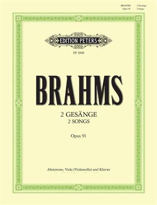 Johannes Brahms: 2 Songs Op.91 For Alto Voice, Viola & Piano: Ensemble de Chambre