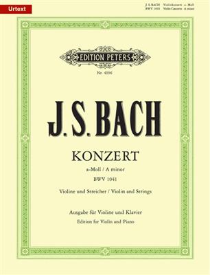 Johann Sebastian Bach: Violin Concerto No. 1 In A Minor BWV 1041: Violon et Accomp.