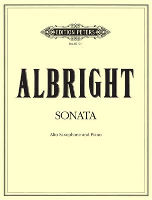William Albright: Sonata For Alto Saxophone And Piano: Saxophone Alto