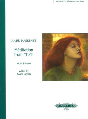 Jules Massenet: Méditation from "Thaïs": Violon et Accomp.
