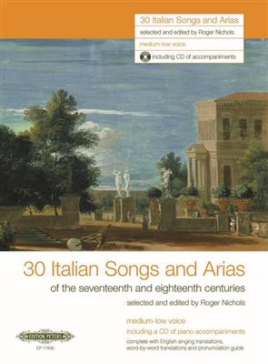 30 Italian Songs & Arias: Chant et Piano