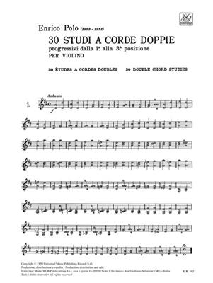 30 Studi a corde doppie