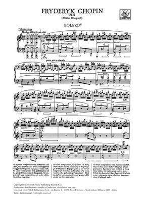 Frédéric Chopin: Bolero Op. 19: Solo de Piano