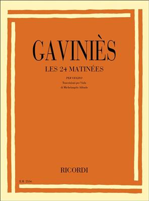 Pierre Gaviniès: 24 Matinees Per Violino: Solo pour Alto