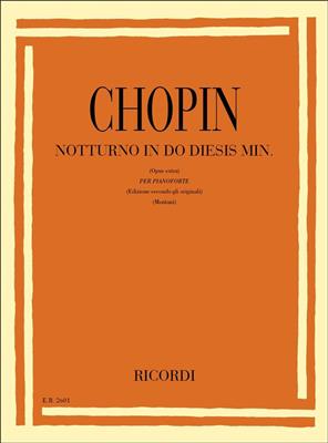 Frédéric Chopin: Notturni Op. Post. 72: N. 2 In Do Diesis Min.: Solo de Piano