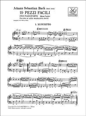 Johann Sebastian Bach: 19 Pezzi Facili: Solo de Piano