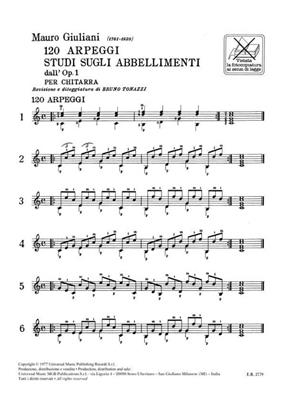 120 Arpeggi. Studi Sugli Abbellimenti Dall'Op.1