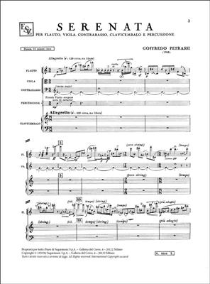 Goffredo Petrassi: Serenata (1958) per 5 strumenti (14’): Ensemble de Chambre