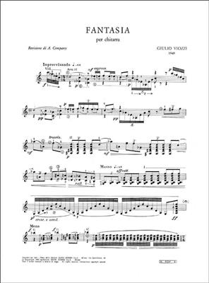 Giulio Viozzi: Fantasia (1949) Per Chitarra (5-15): Solo pour Guitare