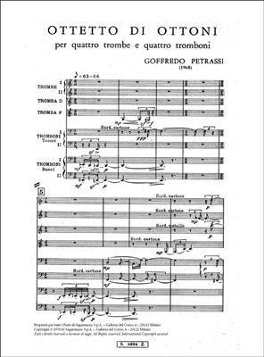 Goffredo Petrassi: Ottetto Di Otton: Ensemble de Cuivres