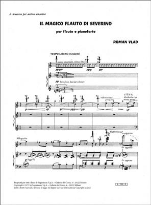 Roman Vlad: Il Magico Flauto Di Severino: Flûte Traversière et Accomp.