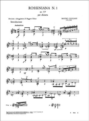 Mauro Giuliani: Rossiniana 1 Opus 119: Solo pour Guitare