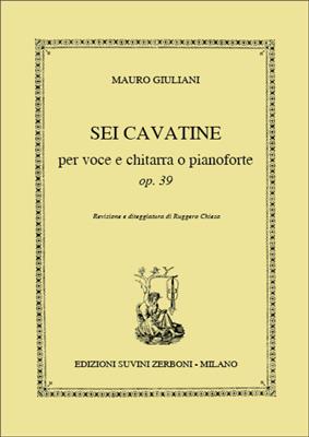 Mauro Giuliani: 6 Cavatinas Opus 39: Chant et Guitare