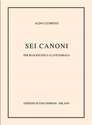 Aldo Clementi: Sei Canoni (1990): Flûte à Bec Alto et Accomp.