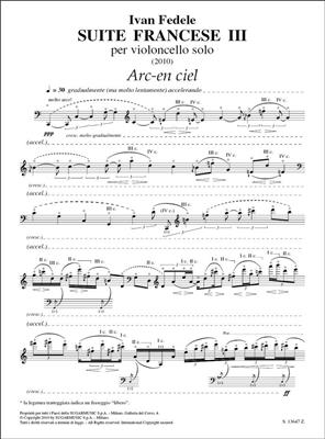 Ivan Fedele: Suite Francese III: Solo pour Violoncelle