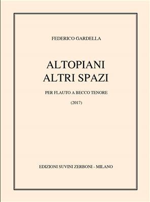 Federico Gardella: Altopiani/Altri spazi: Flûte à Bec Ténor