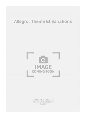Wolfgang Amadeus Mozart: Allegro, Thème Et Variations: Orchestre Symphonique