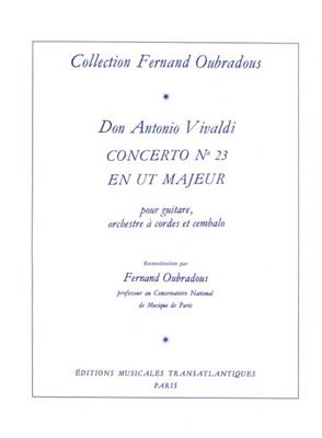 Antonio Vivaldi: Concerto N°23, En Ut Majeur: (Arr. Fernand Oubradous): Guitare et Accomp.