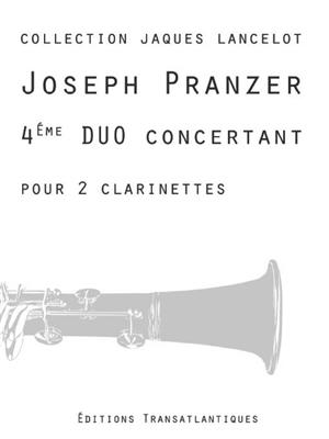 Joseph Pranzer: 4ème Duo Concertant: (Arr. Jacques Lancelot): Clarinettes (Ensemble)