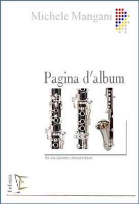 Michele Mangani: Pagina D'Album: Clarinettes (Ensemble)