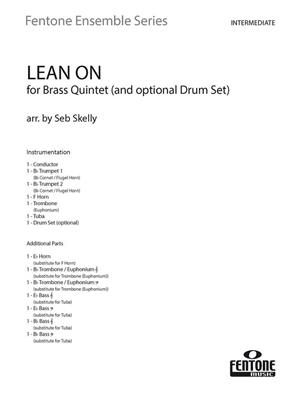 Major Lazer: Lean On: (Arr. Seb Skelly): Ensemble de Cuivres