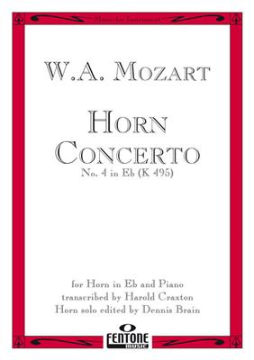 Wolfgang Amadeus Mozart: Concerto No.4 In E Flat K495: Cor en Mib