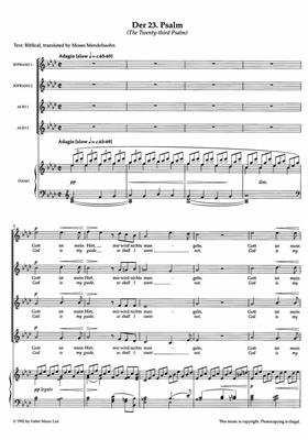 Franz Schubert: Three Partsongs SSAA: Voix Hautes et Accomp.