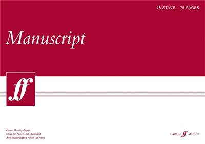 Manuscript A3 18-stave 75pp (white pad): Papier à Musique