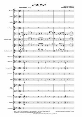 Benjamin Britten: Irish Reel Wind Band: Orchestre d'Harmonie